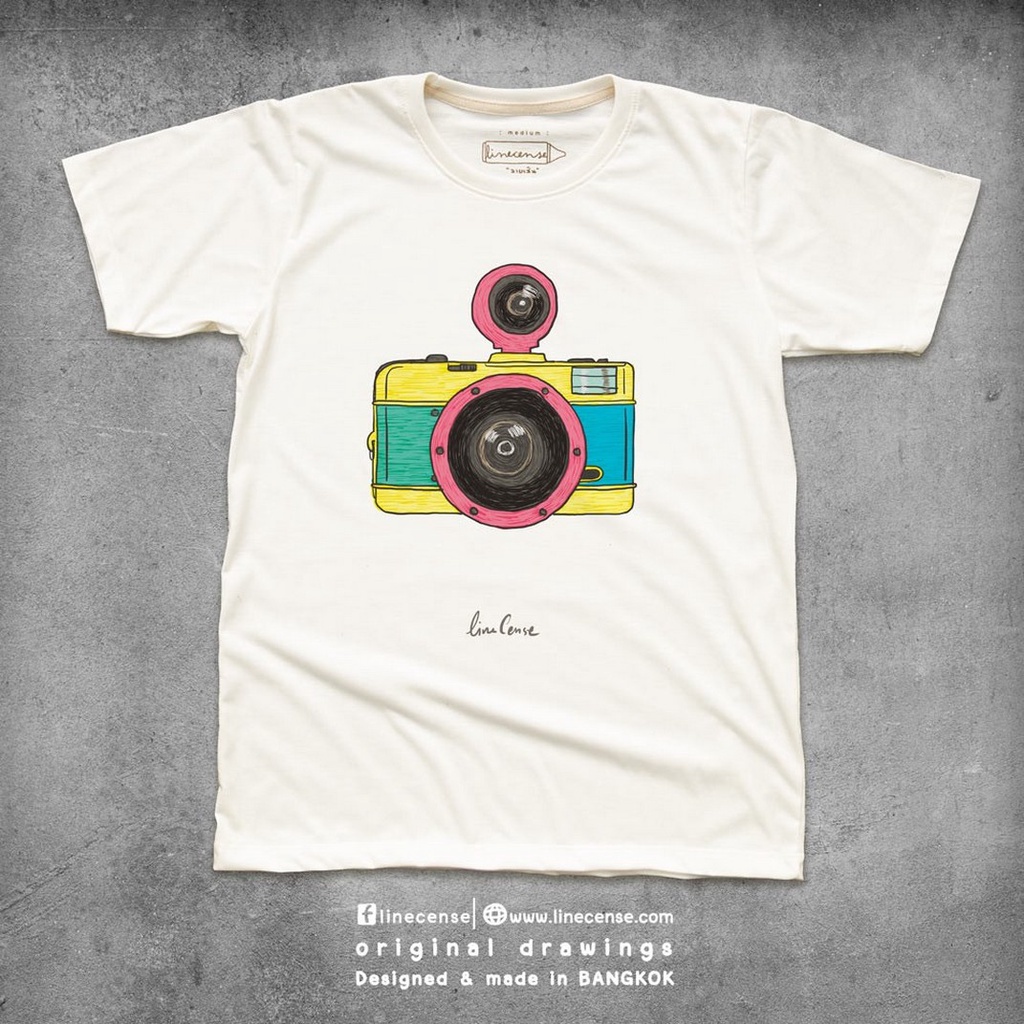 เสื้อยืดไม่ต้องรีด-i-still-shoot-my-lomo-t-shirt-เสื้อยืด-ลายกล้องโลโม่