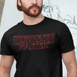แขนสั้นโอเวอร์ไซส์เสื้อยืดผ้าฝ้าย พิมพ์ลาย Dungeon Master Stranger Things Dragons DnD DM JOpjfp80FDlipp39 ของขวัญ ส_01
