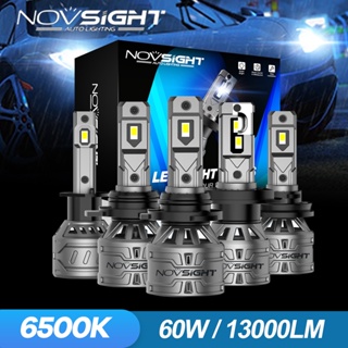 Novsight N61 หลอดไฟหน้ารถยนต์ LED 9005 9006 H4 H11 60W 13000LM 6500K รับประกัน 3 ปี