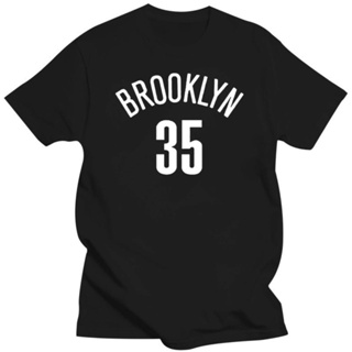 เสื้อแขนสั้น เสื้อยืดแขนสั้น เสื้อไม่ต้องรีด tshirt เสื้อยืดวินเทจเสื้อยืด พิมพ์ลาย Kevin Durant - Brooklyn 35 สําหรับผู