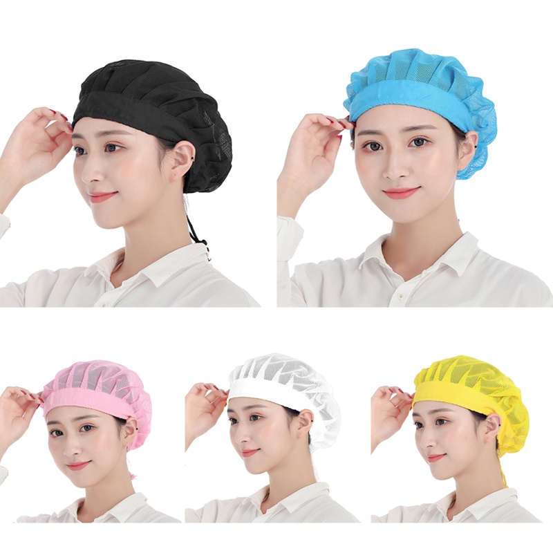 asaka-หมวกเชฟ-หมวกทําอาหาร-หมวกบริการอาหาร-ตาข่ายผม-ปีกตาข่าย-นํากลับมาใช้ใหม่ได้-ร้านอาหาร-หมวกบีนนี่