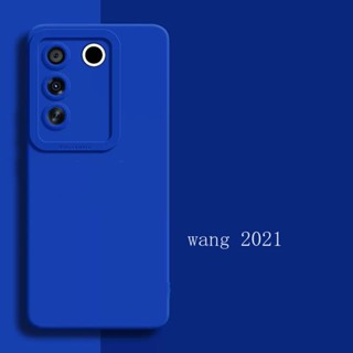 Solid Color Casing เคส VIVO V27e V27 Pro IQOO Z7 Z7X 5G Y02A Ins Popular Trendy Simple Klein Blue Matte Silicone Phone Case VIVO V27 5G Angel Eyes Camera Protection Anti Fall Soft Case เคสโทรศัพท