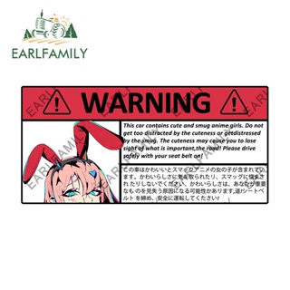 Earlfamily สติกเกอร์ ลายกราฟฟิค Warning Power ขนาด 13 ซม. × 6.2 ซม. สําหรับติดตกแต่งตู้เย็น รถยนต์