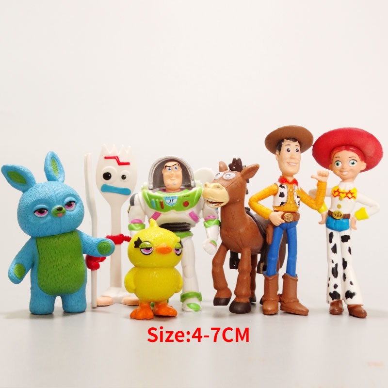 โมเดลตุ๊กตาฟิกเกอร์-toy-story-buzz-lightyear-lotso-woody-triss-dinosaur-strawberry-bear-ของเล่นสําหรับเด็ก