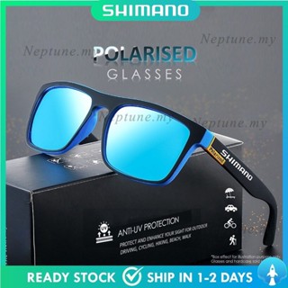 เช็ครีวิวสินค้า（Ready Stock）Shimano แว่นกันแดด Polarized Uv400 สําหรับขี่จักรยานเดินป่าตกปลาตั้งแคมป์