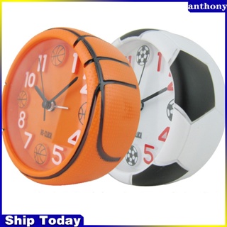 Anthony นาฬิกาปลุกดิจิทัล สเตอริโอ รูปฟุตบอล บาสเก็ตบอล 3D แฟชั่น สร้างสรรค์ ของขวัญ