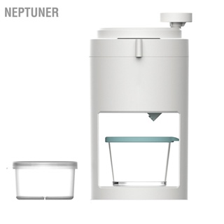  NEPTUNER เครื่องทำน้ำแข็งไสแบบใช้มือ เครื่องไสน้ำแข็ง Snow Cone Machine Home เครื่องบดน้ำแข็งแบบใช้มือขนาดเล็ก