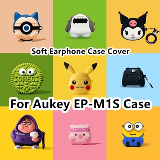 【ส่วนลด】เคสหูฟัง แบบนิ่ม ลายการ์ตูน สําหรับ Aukey EP-M1S EP-M1S