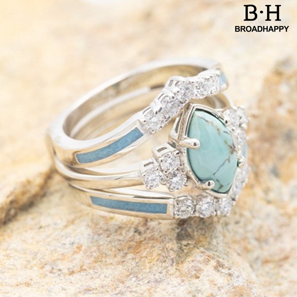 bhy-3-ชิ้น-เซต-แหวนผู้หญิง-ชุดหินเทอร์ควอยซ์เทียม-สวยหรู-สะดุดตา-ผู้หญิง-ชุดวงกลม-สําหรับของขวัญ