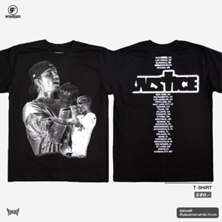 เสื้อยืดลาย Justin ผ้าcotton100%