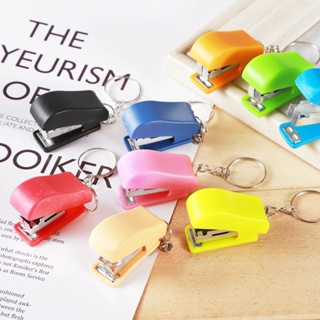 🇹🇭 พวงกุญแจ เครื่องเย็บกระดาษ พกพา ขนาดเล็ก เย็บกระดาษได้ ที่เย็บกระดาษ มินิมอล แม็คเย็บกระดาษ Mini Stapler Keychain