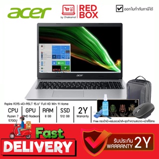 [กดโค๊ดลดเพิ่ม] Acer Notebook ASPIRE 3 A315-43-R5LT 15.6 FHD / Ryzen 7 5700U / 8GB / 512GB / Win11 / 2Y