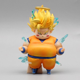 โมเดลฟิกเกอร์ PVC รูปปั้นอนิเมะ Dragon Ball Son Goku Vegeta น่ารัก ขนาด 7.5 ซม. ของเล่นสะสม สําหรับตกแต่งบ้าน