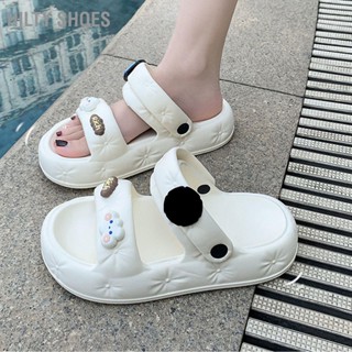 HILTY SHOES รองเท้าแตะฤดูร้อนแบบหนาแต่เพียงผู้เดียวการ์ตูนน่ารักน้ำหนักเบารองเท้าแตะชายหาด EVA สำหรับผู้หญิงฤดูร้อน