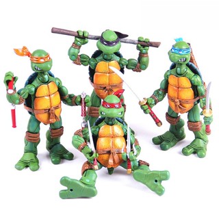 Neca ตุ๊กตาฟิกเกอร์นินจาเต่า 4 แบบ 23 ซม. 1 ชุด