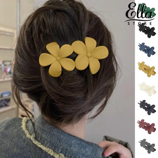 Ellastore123 กิ๊บติดผม กันลื่น ลายดอกไม้ ผีเสื้อ หรูหรา สีพื้น เครื่องประดับผม