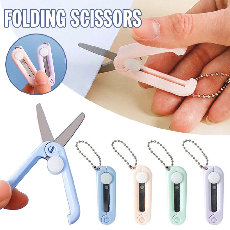 new-portable-scissors-office-students-mini-stainless-scissors-folding-scissors