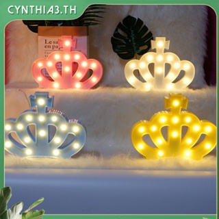 ตกแต่งห้องเด็ก Creative Modeling Light Crown Led Night Light ห้องนอนเด็ก Christmas Night Light ตกแต่งงานแต่งงาน Cynthia