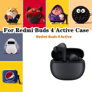 【ส่วนลด】เคสหูฟัง แบบนิ่ม ลายการ์ตูน สําหรับ Redmi Buds 4 Xiaomi Redmi Buds 4