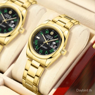 Fensir Brand Watch 2050 นาฬิกาข้อมือ หน้าปัดโรมัน ของแท้ แฟชั่นสําหรับผู้ชาย
