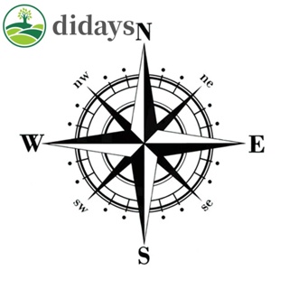 สติกเกอร์ไวนิลสะท้อนแสง ลายเข็มทิศนําทาง สําหรับติดตกแต่งรถยนต์ รถจักรยานยนต์