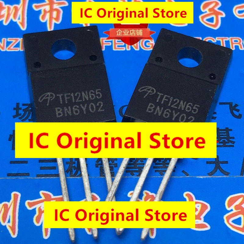 ใหม่ ชิปทรานซิสเตอร์สนามไฟฟ้า TF12N65 TO-220F 650V 12A Aotf12N65 10 ...