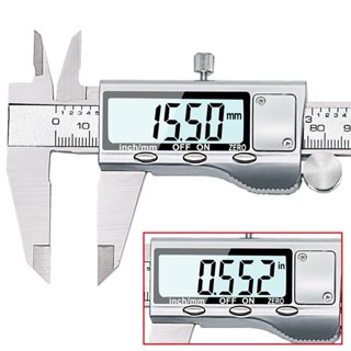 เวอร์เนียคาลิปเปอร์ สเตนเลส 0-150 มม. เกรดอุตสาหกรรม พร้อมหน้าจอดิจิทัลอิเล็กทรอนิกส์ ความแม่นยําสูง