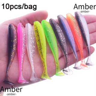 Amber 10 ชิ้น / ล็อต เหยื่อหนอนตกปลา ทนทาน ประดิษฐ์ สองสี คาปูชิน แม็กคอต