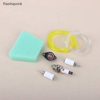 Flashquick ชุดท่อกรองน้ํามันเชื้อเพลิง สําหรับเลื่อยยนต์ UEL LINE PRIMER Bulb Air Filter Kit For POULAN, For McCULLOCH Chain Saws Nice 7 ชิ้นต่อชุด