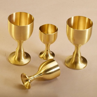 Wine Glass 100ml 50ml Anti-rust Brass Gold High Foot Wine Cup For Home