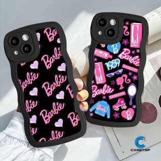 Casetify เคสโทรศัพท์มือถือนิ่ม ขอบหยัก ลายกราฟฟิตี้บาร์บี้ หัวใจ สําหรับ Infinix Smart 4 5 6 Plus Hot 12i 10s 11s 20 8 12 Pro 10 9 20s 10Lite Hot 12 9 11 10 Play Note 12 G96 10Pro