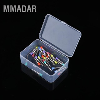 MMADAR แปรงไนล่อนสีผสม 100 ชิ้นแปรงขัดฟันแบบแบน