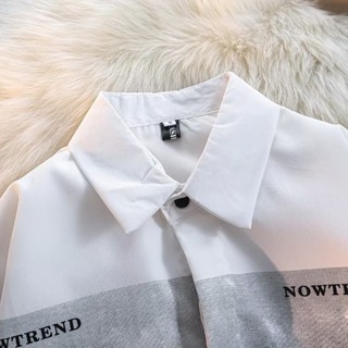เสื้อแจ็กเก็ตแขนยาวลําลอง ทรงหลวม พิมพ์ลายตัวอักษร เข้ากับทุกการแต่งกาย สไตล์ญี่ปุ่น และฮ่องกง แฟชั่นฤดูร้อน สําหรับเด็กผู้ชาย 2022