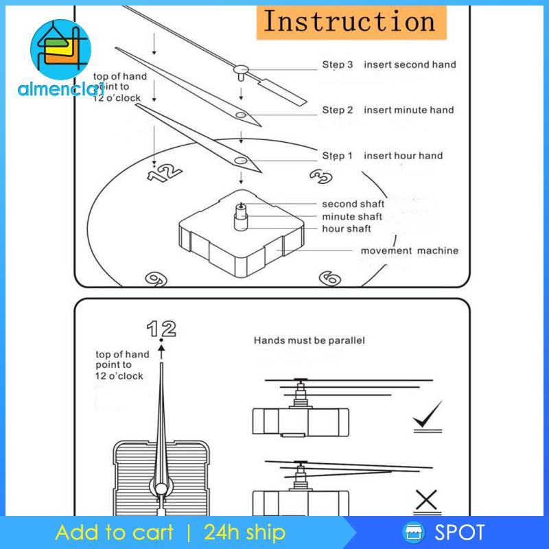 almencla1-อะไหล่กลไกนาฬิกาลูกตุ้ม-แบบเปลี่ยน-diy