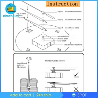 [Almencla1] อะไหล่กลไกนาฬิกาลูกตุ้ม แบบเปลี่ยน DIY