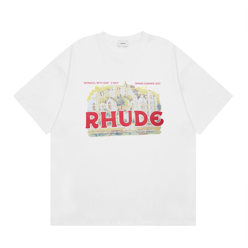 รีบมา-rhud-e-เสื้อยืดคอกลม-ผ้าฝ้าย-แบบนิ่ม-อินเทรนด์-สําหรับเด็กผู้ชาย