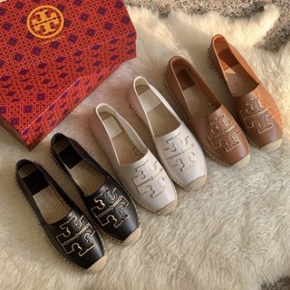 Tory Burch รองเท้าหนังแกะ อเนกประสงค์ สไตล์ชาวประมง แฟชั่นสําหรับผู้หญิง