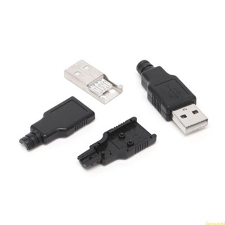 Bei ปลั๊กซ็อกเก็ตเชื่อมต่อ USB 2 0 Type A ตัวผู้ 4 Pin สําหรับพลาสติก 10 ชุด