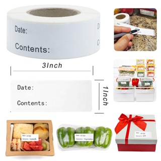 120pcs roll home kitchen food storage date label refrigerator freezer Castor stickers DIY