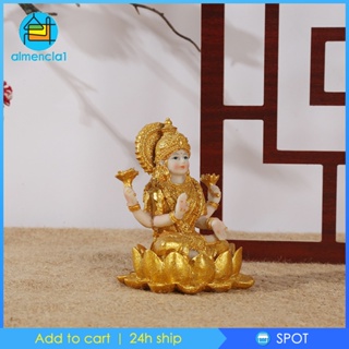 [Almencla1] รูปปั้นพระพุทธรูปอินเดีย ขนาดเล็ก สีทอง สําหรับตกแต่งบ้าน