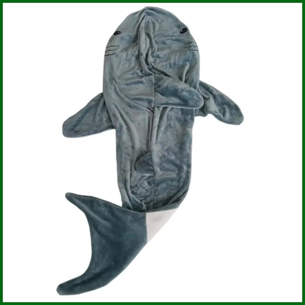 ชุดนอนคอสเพลย์-มีฮู้ด-ลายการ์ตูนฉลามน่ารัก-สวมใส่สบาย-สําหรับชาย-และหญิง