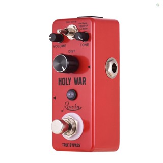 Audioworld Rowin HOLY WAR แป้นเหยียบเอฟเฟคกีตาร์อะนาล็อก โลหะ อะลูมิเนียมอัลลอย 3 โหมด