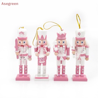 [Asegreen] ตุ๊กตาการ์ตูนทหารวอลนัท ขนาดเล็ก สีชมพู 12 ซม. สําหรับตกแต่งโต๊ะ