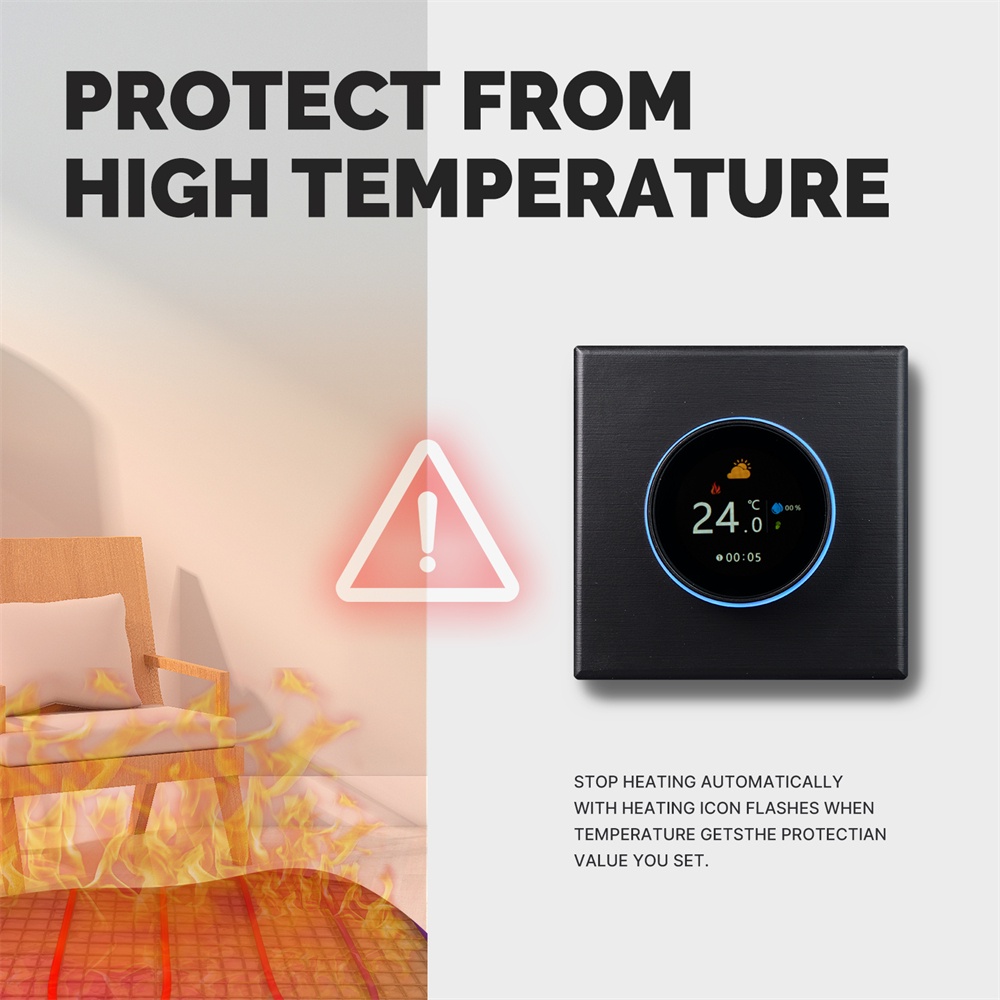 smart-wifi-knob-thermostat-การควบคุมอุณหภูมิแบบประหยัดพลังงานที่สะดวก-ใช้งานง่าย-การควบคุมอุณหภูมิไร้สายที่สะดวกสบาย-ความเชี่ยวชาญอย่างมีสไตล์