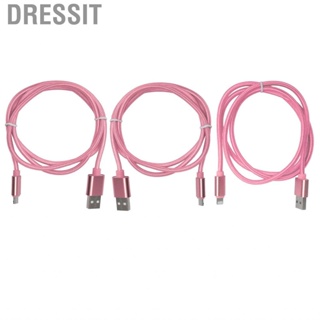 Dressit 1Meter USB Charging Cable Data  Wire Type-C Micro IOS For Mobile Phone