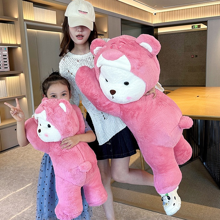 หมอนตุ๊กตาหมีสตรอเบอร์รี่-lena-lotso-ของเล่น-ของขวัญวันเกิด-สําหรับเด็ก
