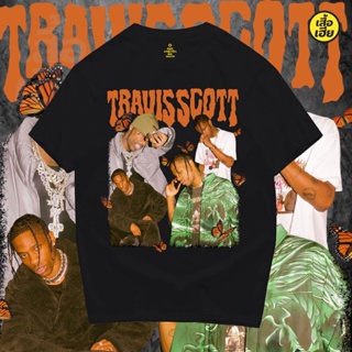 เสื้อยืด travis scott   ผ้า COTTON 100 %สีสด เนื้อผ้าดี ตรงปกสวยแน่นอนจ้า S-3XL