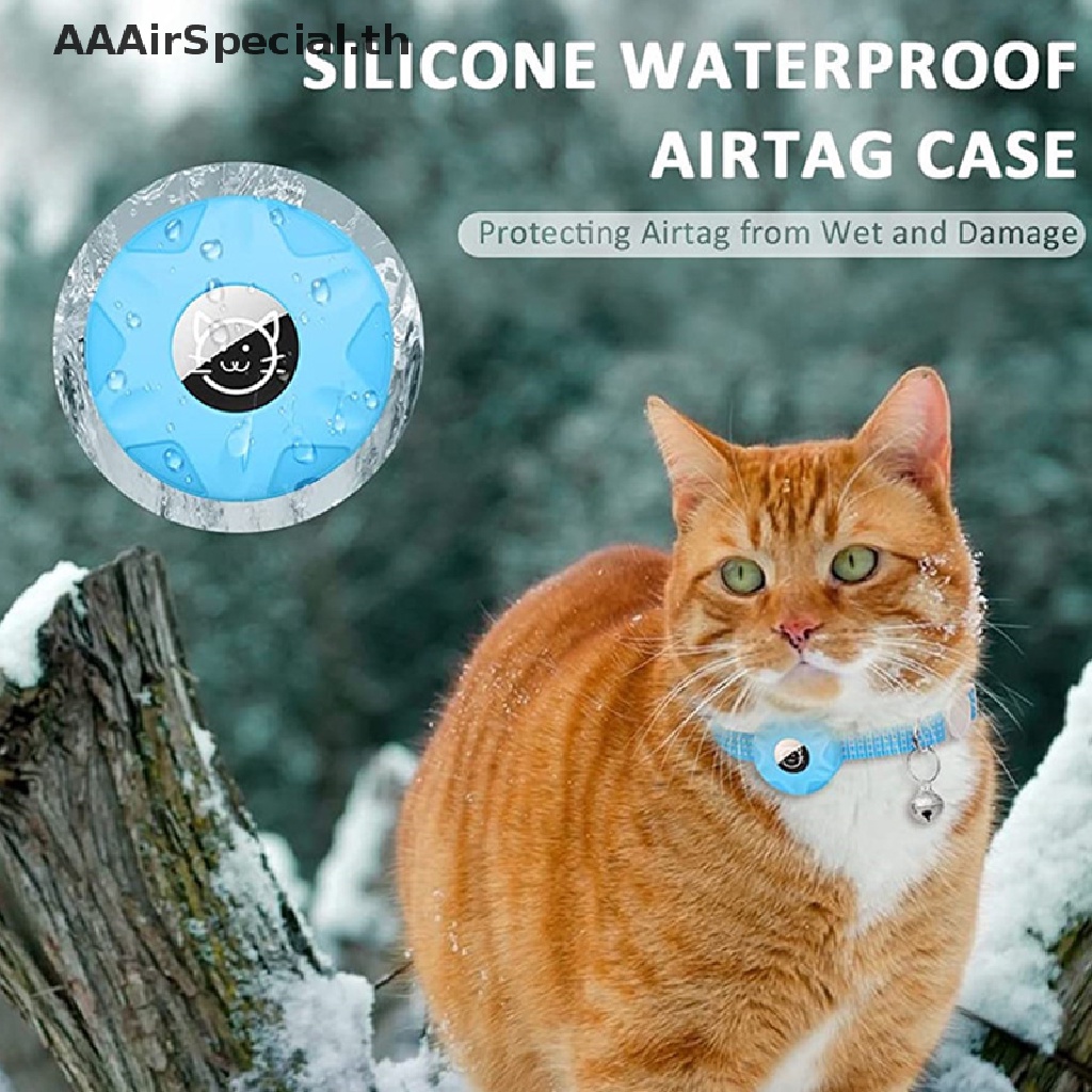 aaairspecial-ปลอกคอ-airtag-พร้อมเคสป้องกันซิลิโคน-สําหรับแมว-ปลอกคอไนล่อนสะท้อนแสง-ปรับได้-สําหรับแมว-ลูกสุนัข-ปลอกคอป้องกันการสูญหาย-พร้อมที่ใส่-airtags-ของ-apple-อุปกรณ์เสริม-airtag