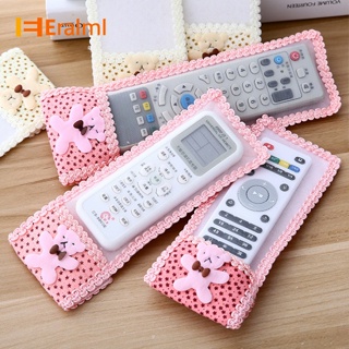 Eralml เคสรีโมตคอนโทรล ลายการ์ตูนหมี ลูกไม้ สําหรับเครื่องปรับอากาศ ทีวี