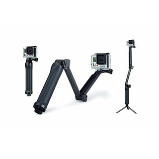 3 Way Selfie Monopod ไม้เซลฟี่พับได้ ขาตั้ง3ขาในตัว สำหรับโทรศัพท์ และ กล้อง for GoPro / DJI / Insta360 l Action Camera